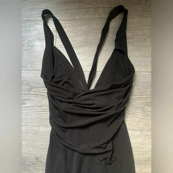 NOOKIE midi length cowl neck dress size small - Picture 3 of 9